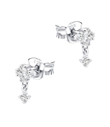 Lovely Crystal Silver Stud Earring STS-6334